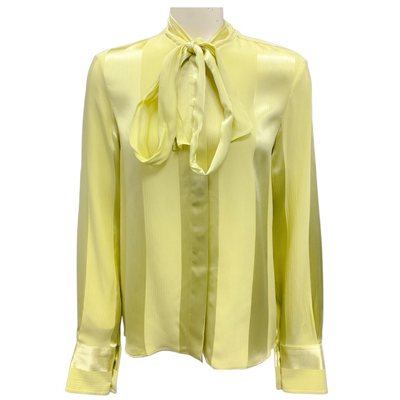STELLA MCCARTNEY 2024 LIME SORBET TIE SHIRT - Picture 1 of 5